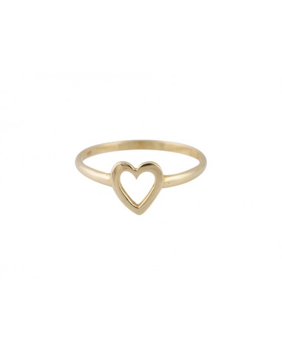 Heart ring in 14k gold