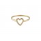 Heart ring in 14k gold