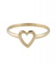 Δαχτυλίδι "Καρδιά" από χρυσό Κ14