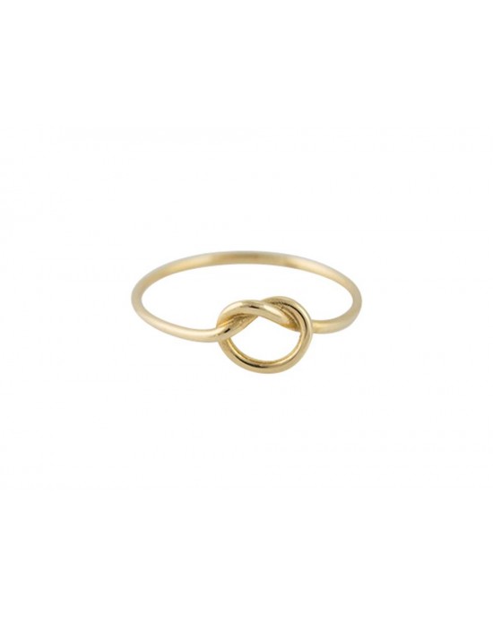 Δαχτυλίδι κόμπος Ηρακλέους από χρυσό Κ14