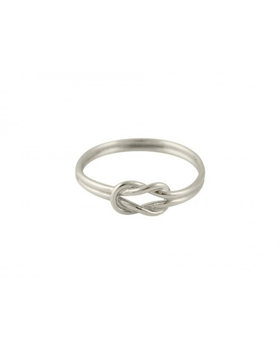 "Hercules Knot" ring in 14k white gold