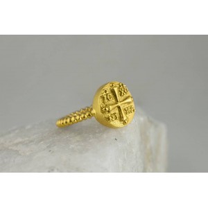 Byzantine Ring  in 925° gold plated sterling silver Byzantine Ring  in 925° gold plated sterling silver