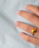 Σφυρήλατο αρχαϊκό δαχτυλίδι από χρυσό Κ18