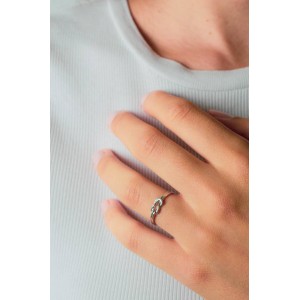 "Hercules Knot" ring in 14k white gold "Hercules Knot" ring in 14k white gold