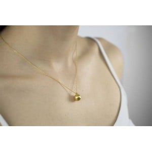 Κολιέ σφαίρα με διαμάντι από χρυσό Κ18