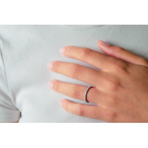 18K White Gold Diamond Half-Eternity Ring 0,30ct 18K White Gold Diamond Half-Eternity Ring 0,30ct