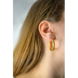 Σφυρήλατοι κρίκοι από Χρυσό Κ18