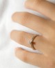 Μονόπετρο δαχτυλίδι από λευκόχρυσο Κ18 με διαμάντι μπριγιάν 0.09ct