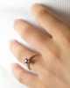 Sapphire Engagement Ring in 18k White Gold 0.44ct