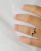 Swirl Solitaire Diamond Engagement Ring in 18k White Gold 0.50ct HRD Certified