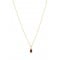 Necklace with ruby and diamond in 18k gold 