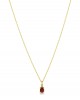Necklace with ruby and diamond in 18k gold 