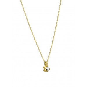 Diamond necklace 0.05ct in 18K gold 