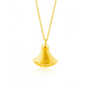 Papyrus blossom necklace in 18k gold