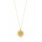 Jesus Christ round necklace in 14k gold  Jesus Christ round necklace in 14k gold