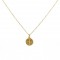 Jesus Christ oval necklace in 14k gold 