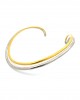 Hand-hammered necklace in gold-plated sterling silver 925°