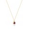 Κολιέ σταγόνα με ρουμπίνι από χρυσό Κ18 