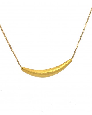  Σφυρήλατο Αρχαϊκό κολιέ από Χρυσό Κ18