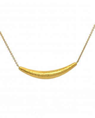  Σφυρήλατο Αρχαϊκό κολιέ από Χρυσό Κ18