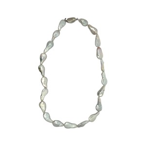Keshi Pearl Necklace with Sterling Silver 925° clasp