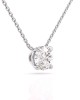 Μονόπετρο κολιέ με διαμάντι 0.52ct από λευκό χρυσό Κ18 και πιστοποίηση GIA