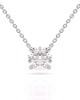Diamond solitaire necklace 0.40ct in 18k white gold GIA Certified