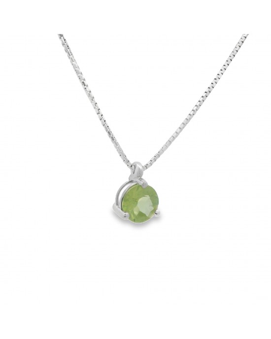 Κολιέ με περίδοτο από επιροδιωμένο ασήμι 925°