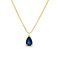  Sapphire drop necklace in 18k gold