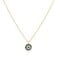 Evil-eye necklace with CZ in 14k gold