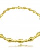 K18 Gold Archaic Era Big Hammered Necklace