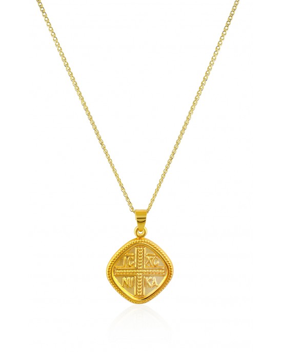 "Constantinato" pendant in 14k Gold 