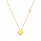 Cross necklace with diamond in 14K gold, Ekan
