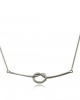 Knot necklace n 14k white gold