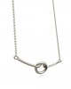 Knot necklace n 14k white gold