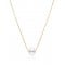 Round pearl necklace in 14k rose gold