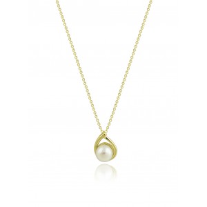 Νecklace with pearl in 14K gold