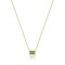 Peridot necklace in 14K gold 