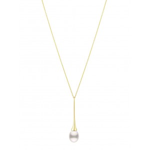 Drop Pearl Necklace in 14k gold