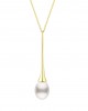  Drop Pearl Necklace in 18k gold