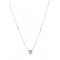 Diamond necklace 0.07ct in K18 white gold 