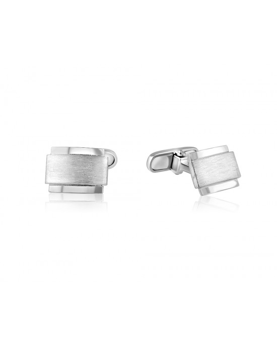 Rectangle cufflinks  in Sterling Silver 925°