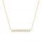 Bar necklace with diamonds in 14k gold Ekan