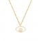 Eye necklace with diamond in 14k gold Ekan