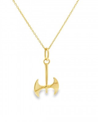 Μενταγιόν "Διπέλεκυς - Λάβρυς" από Χρυσό Κ14