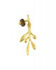 Μενταγιόν παιδικό κλαδί ελιάς με περίδοτο από χρυσό Κ14
