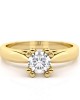 Mονόπετρο δαχτυλίδι με διαμάντι μπριγιάν 0.50ct από χρυσό Κ18 με πιστοποιητικό GIA