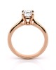 Μονόπετρο δαχτυλίδι με διαμάντι 1.00ct από ροζ χρυσό Κ18 και πιστοποίηση GIA