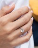 Μονόπετρο δαχτυλίδι με διαμάντι 1.00ct από λευκόχρυσο Κ18 και πιστοποίηση GIA