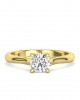 Mονόπετρο δαχτυλίδι με διαμάντι μπριγιάν 0.80ct από χρυσό Κ18